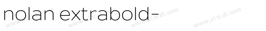 nolan extrabold字体转换